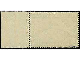 1930, Südamerikafahrt &nbsp;4 RM. schwarzbraun mit Plattenfehler "Blitz neben Adler", mit stehendem Wasserzeichen, farbfrisch