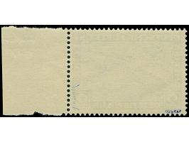 1930, Südamerikafahrt &nbsp;2 M. lilaultramarin mit liegendem Wasserzeichen vom rechten Bogenrand (dort Bleistiftspur), farbf