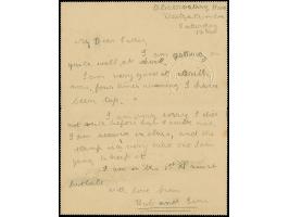 1923, Turkey 20 para postal stationery reply part, overprinted "IRAQ IN BRITISH OCCUPATION 1 An" cancelled by WESTGATE ON SEA