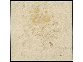 3 Kreuzer blau mit rotem Versuchsgummi von Altötting, farbfrisch und voll- bis meist breitrandig, mit glasklar aufgesetztem g