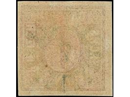 6 Kreuzer braunorange mit rotem Gummi von Altötting, voll- bis meist breitrandig, sehr schön entwertet durch zentrisch und kl