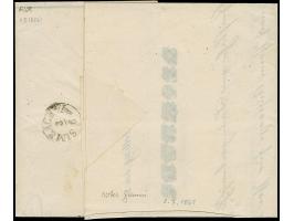 3 Kreuzer blau mit roter Gummierung von Altötting, farbfrisch und allseits breitrandig, mit klar aufgesetztem gMR "7" auf Fal