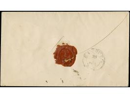 9 Kreuzer bläulichgrün, Type I, farbfrisch und allseits breitrandig, mit leicht aufgesetztem gMR “406” und nebengesetztem Bah