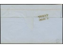 9 Kreuzer mattblaugrün, farbübersättigter Druck mit meist ausgefüllten Ecken, allseits breitrandig, mit sauber aufgesetztem g