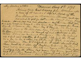 1876, 5 Pfennig bläulichgrün, farbfrisch und einwandfrei, mit EKr. "MÜNCHEN 8 AUG." (1878) als Zufrankatur auf Ganzsachenkart