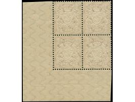 1890, unverausgabte 2 Mark mittelbräunlichlila, rechter unterer Eckrand-4er-Block mit Pl.-Nr. "17", postfrisch. Einwandfrei. 