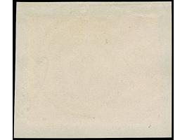 6 Kreuzer auf mattrötlichkarmin, überrandiges linkes Randstück mit Teilen aller 5 Nachbarmarken und links ca. 8 mm Bogenrand,