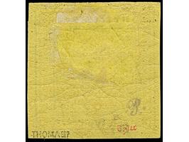 3 Kreuzer auf hellgelb, Type IVa, farbfrisch und allseits breitrandig, ungebraucht mit frischem Originalgummi, Falzrest und g