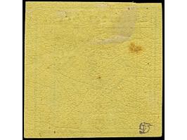 3 Kreuzer auf hellgelb, Type IVc, farbfrisch und allseits breitrandig, ungebraucht mit frischem Originalgummi. Rückseitig kle