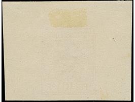 1890, Krone/Adler 10 Pfg. lebhaftrosarot als ungezähntes Essay mit Inschrift “REICHS-POST” in Grotesk als Einzelabzug im besc