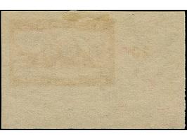 1924, Marienburg 3 M. als ungezähnter Probedruck in dunkelbräunlichrot auf Papier ohne Wasserzeichen, aus der linken unteren 