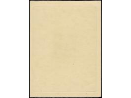 1945, Einzelabzug eines Künstler-Entwurfs im Stichtiefdruck für eine nicht zur Ausgabe gelangte Sondermarke Adolf Hitler und 