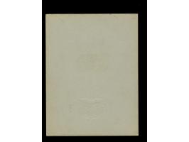 1939, Kameradschaftsblock 10 Pfg. als gezähnter Foto-Probedruck auf Vorlagekarton mit Prägesiegel der Reichsdruckerei und Ori