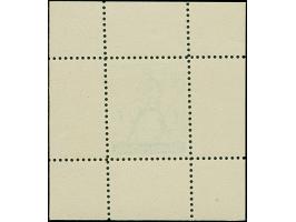 1940, Tag der Arbeit 6 Pfg. als gezähnter Probedruck in Dunkelgrün als Einzelabzug im Blockformat (56 x 63 mm) mit durchgezäh