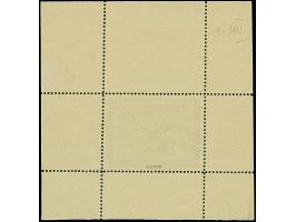 1941, Kameradschaftsblock 24 Pfg. als gezähnter Probedruck in Schwarz als Einzelabzug im Blockformat (80 x 82 mm) mit durchge