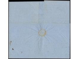 1867, &nbsp;Ship Mail entire letter from Constantinople (14/Dec) to Malta, showing extremely rare strike of framed «Valsamach