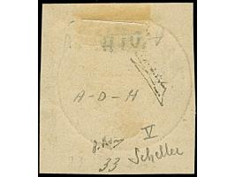 1897, Sage 2½ a. + 25 c. on 1a. black on lilac, Type V, fresh colours, tied by cds. “ZANZIBAR 27 JUIL. 97” to small piece, ex