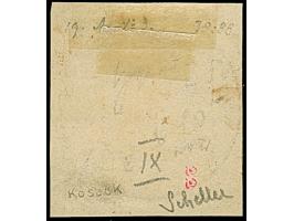 2½ a. + 25 c. on 1½ a. blue, Type IX Setting B-D-J, fresh colours, tied by cds. “ZANZIBAR 26 JUIL. 97” to small piece, very f