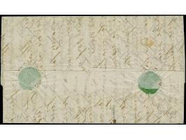 ARCHIMÈDE, entire letter with Napoleon 40 c. orange and Cérès 10 c. yellow-brown tied by Dotted Star “27” (Gros Caillou) with