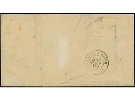 10 C. ockerbraun im waagerechten Paar, Spitzen nach unten, farbfrisch und gut gezähnt, sauber mit auf- und nebengesetztem pro