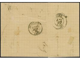 20 C. grauultramarin, Spitzen nach oben, entwertet durch EKr. “MULHAUSEN im ELSASS 24 6 71” in Mischfrankatur mit Frankreich 