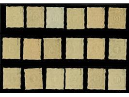 Unverausgabte Werte mit Band- und Netzaufdruck, 1-80 Pfg., postfrisch, tadellos. Signiert Schlegel BPP und Dr. Dub, 2 Fotoatt