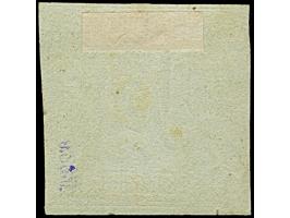 ½ Sgr. auf olivgrau (1.Auflage), frische Farbe und voll- bis überrandig, mit Teilen von 4 Nachbarmarken, ungebraucht mit Rest