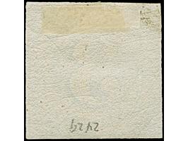 3 Kr. blau, farbfrisch und voll- bis breitrandig, ungebraucht mit Originalgummi. Einwandfrei. Fotobefund Sem BPP (2025)