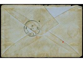 “SAINT-NICOLAS” blauer L1, zweimal sauber auf 5 C. grün und 10 C. ockerbraun auf Briefkuvert nach Preußen an einen französisc