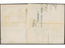 “POSTES EPINAL 1871”, provisorischer deutscher Aufgabestempel auf vollständigem Faltbrief nach Mirecourt, frankiert mit 10 C.