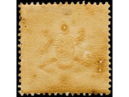 3 Kreuzer gelblichorange, tiefe Farbe und schöne Wappenprägung, ungebraucht mit originaler Gummierung (diese teils gebräunt u