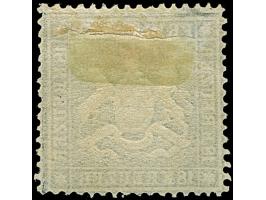 18 Kr. blau, schöne tiefe Farbe und sehr gut gezähnt, schöne Wappenprägung und gut zentriert, ungebraucht mit frischem Origin