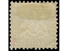 9 Kr. dunkelbraun, farbfrisch und gut gezähnt, ungebraucht mit Resten des Originalgummis. Frisch und einwandfrei. Signiert Kö