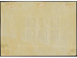 70 Kr. rotlila, vollständiger Originalbogen von 6 Marken mit allseits breiten Rändern (120:168 mm), ungebraucht mit Originalg