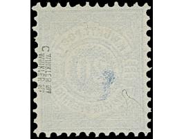 20 Pfg. dunkelkobalt, farbfrisch und gut gezähnt, ungebraucht ohne Gummi. Rückseitig kleine helle Stelle, sonst einwandfrei. 