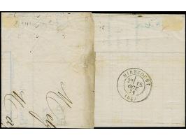 20 C. grauultramarine in senkrechten Paar, farbfrisch, klar mit auf- und nebengesetztem EKr. “METZ 17 10 71” in Doppelfrankat