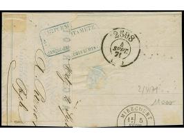 20 C. grauultramarine, farbfrisch, entwertet durch sauber auf- sowie nebengesetztem EKr. “METZ 2 9 71”, und zusätzlich mit Na