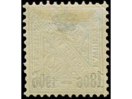 1906, Krönchen-Aufdruck 20 Pfg. hellgrauultramarin, farbfrisch und gut gezähnt, ungebraucht. Eine äußerst seltene Marke; Prof