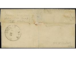 1870, 1 C. olivgrün sowie 4 C. lilagrau, je zwei Stücke sauber entwertet durch auf- und nebengesetztem EKr. “BRUMAT 13 11 71”