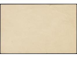 1890, Versuchsdruck 1 Mk. goldfarben, links oben auf Karton in Postkartengröße, ungebraucht. Leichte Knitterspuren und oben k