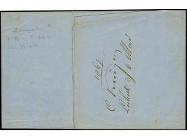 3 sk. lilac, two horizontal pairs, used on ship letter with manuscript indication of origin "Lübeck", the franking cancelled 