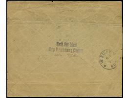 1890, Krone/Adler 20 Pfg. violettultramarin mit nachträglicher Entwertung “BREMEN 6.1.89” auf Vordruckbrief “South-Sea Island