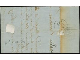 10 C. ockerbraun im waagerechten Paar, Spitzen nach oben, farbfrisch, sauber entwertet durch handschriftliche Entwertung “BAR