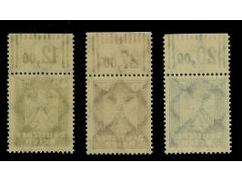 1924, Reichsadler 20-40 Pfg. jeweils mit Walzendruck-Oberrand mit der Konfiguaration “2'9'2”, postfrisch, in tadelloser Erhal
