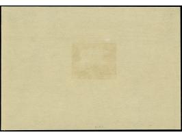 1941, Braunes Band 42 Pfg. als ungezähnter Probedruck in den Originalfarben, als Einzelabzug auf weißem Papier im Blockformat