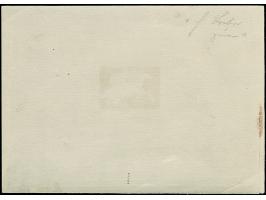 1941, Braunes Band 42 Pfg. ohne Wertziffer und Inschrift als ungezähnter Phasendruck in Schwarzbraun als Einzelabzug von der 