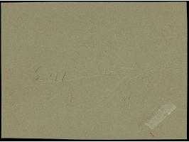 1942, Europäischer Postkongress 12 Pfg. &nbsp;als gezähnter Probedruck in den Farben Dunkelrot/Dunkelsiena mit Linienzähnung 