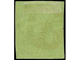 1846, Großer Adler 5 C. auf lebhaftgelboliv, farbfrisch, links teils mit der Randlinie geschnitten, sonst breitrandig, sauber