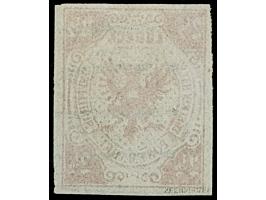 2½  Sch. mittelmagenta, farbfrisch und allseits breitrandig, sauber entwertet durch Strichstempel. Tadellos. Fotobefund Mehlm