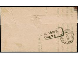 9 Kr. lilarot, farbfrisch und gut gezähnt, mit DKr. "STUTTGART 15 DEZB. 1862", auf komplettem Faltbrief (Anzeigenrechnung des